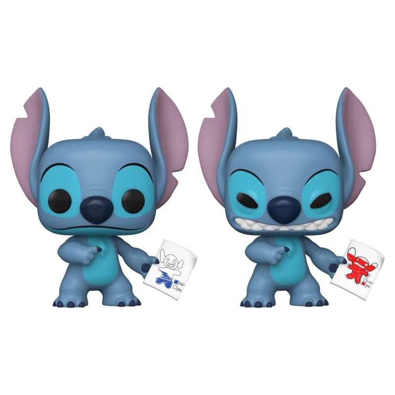 SPOTT-GR Lilo & Stitch POP! - Φιγούρα Βινυλίου Stitch with Mood Chart w/Chase Μεγέθους 9cm (Σετ 6 Τεμάχια)