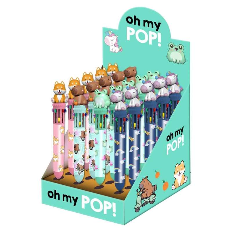SPOTT-GR Oh My Pop! - Σετ με Πολύχρωμα Στυλό Display (Σετ 24 Τεμάχια)