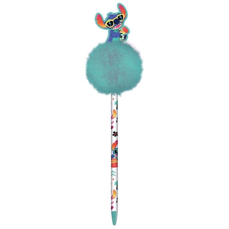 SPOTT-GR Lilo & Stitch - Στυλό Pom Pom Stitch Acid Pops σε Άσπρο Χρώμα