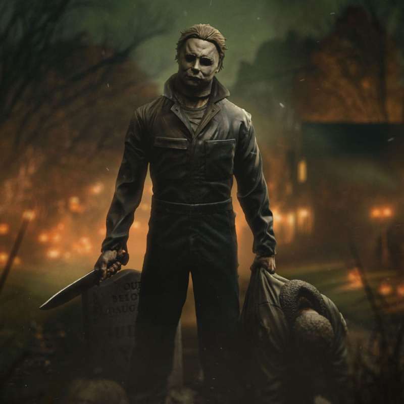 SPOTT-GR Halloween Deluxe Art Scale - Φιγούρα (Αναλογία 1/10) Michael Myers Μεγέθους 21cm