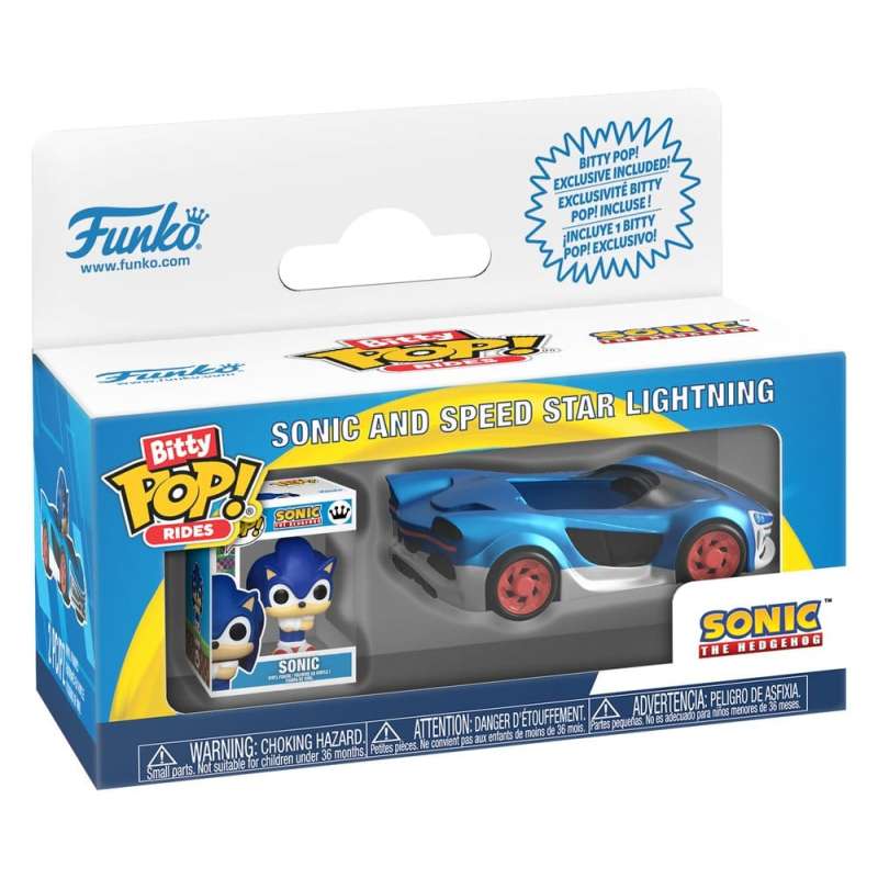 SPOTT-GR Sonic Bitty POP! Ride - Φιγούρα Βινυλίου Speed Star w/Sonic Μεγέθους 2.5cm