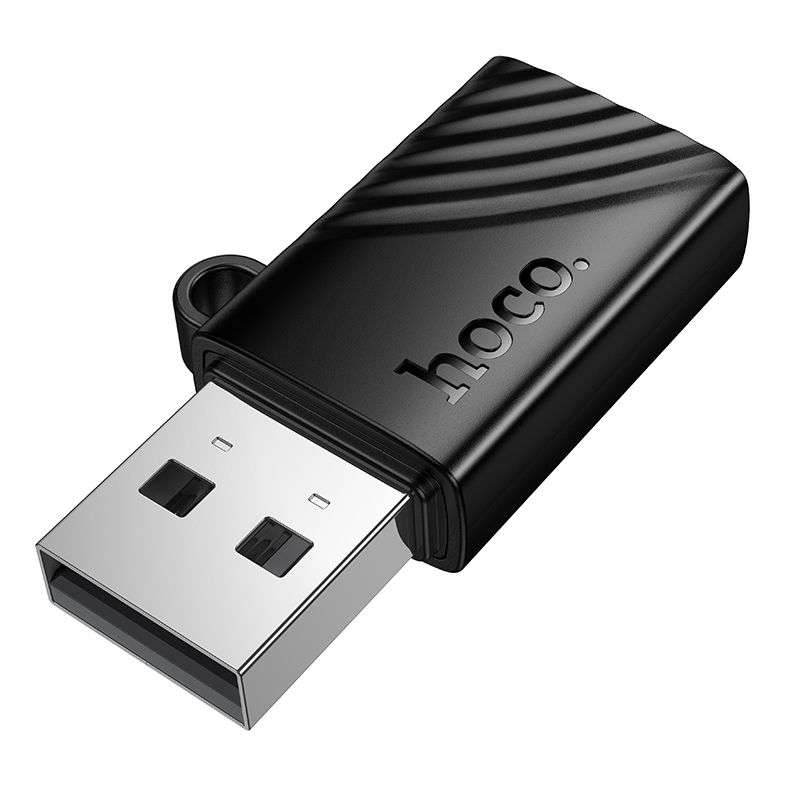 SPOTT-GR Hoco HB53 - Αναγνώστης Καρτών Μνήμης MicroSD με Υποδοχή USB-A σε Μαύρο Χρώμα