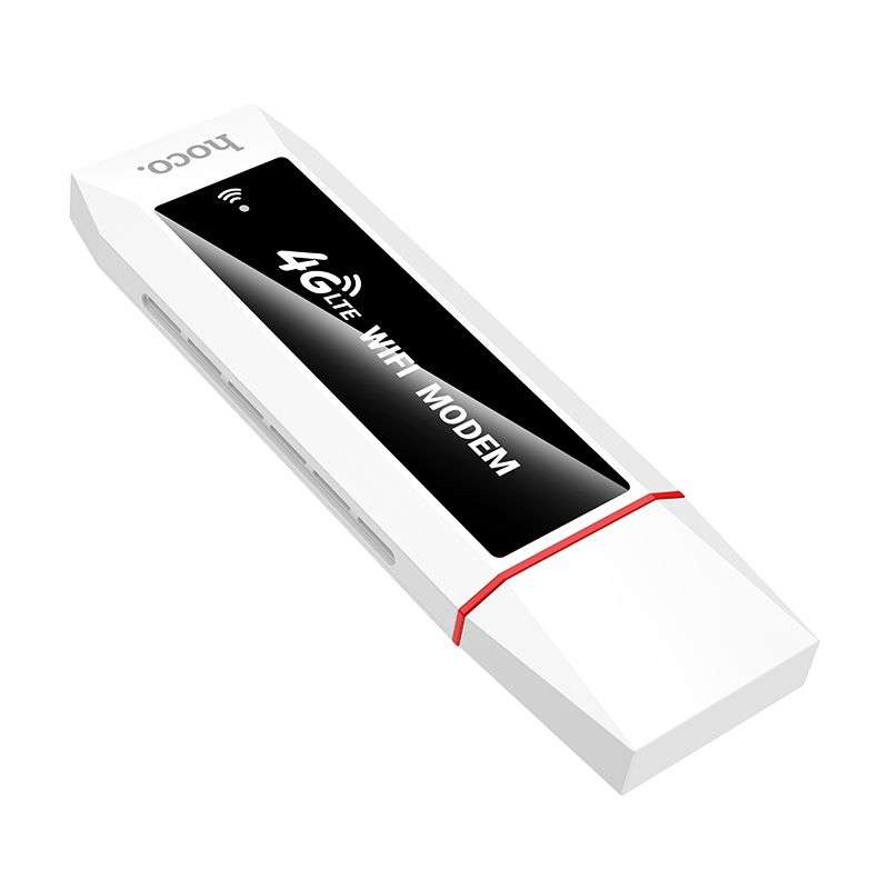 SPOTT-GR Hoco HI43 - Φορητό 4G / LTE Router με WiFi 6 και Υποδοχή USB-A σε Άσπρο Χρώμα
