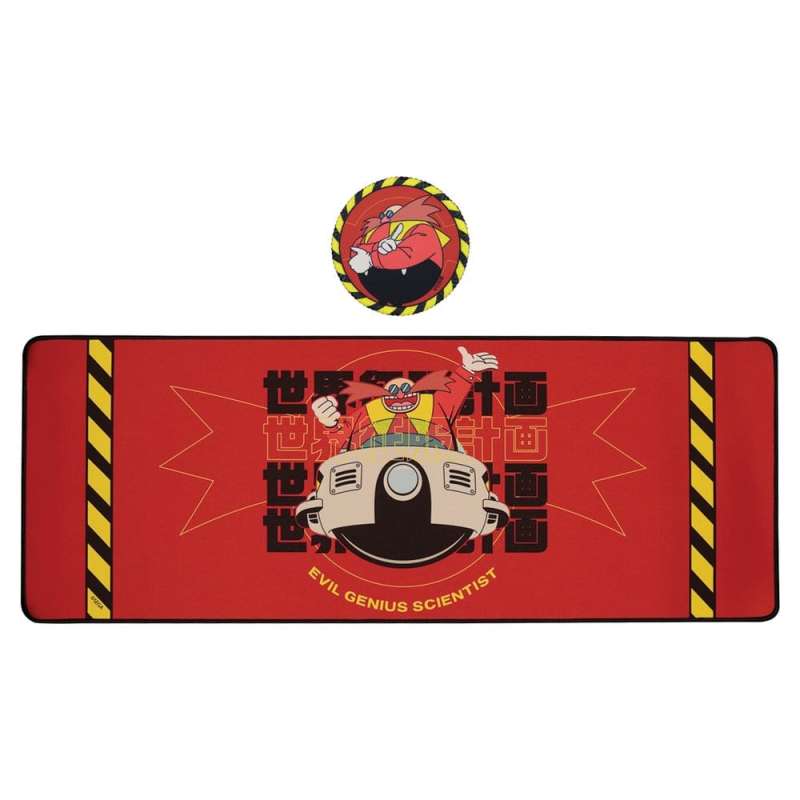 SPOTT-GR Sonic - The Hedgehog Desk Pad & Σουβέρ Set Dr. Eggman σε Κόκκινο Χρώμα