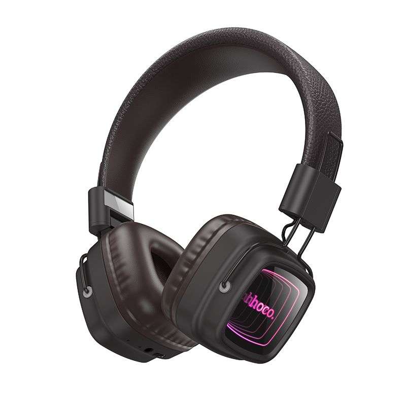 SPOTT-GR Hoco W72 - Ασύρματα Over-Ear Aκουστικά Bluetooth σε Καφέ Χρώμα