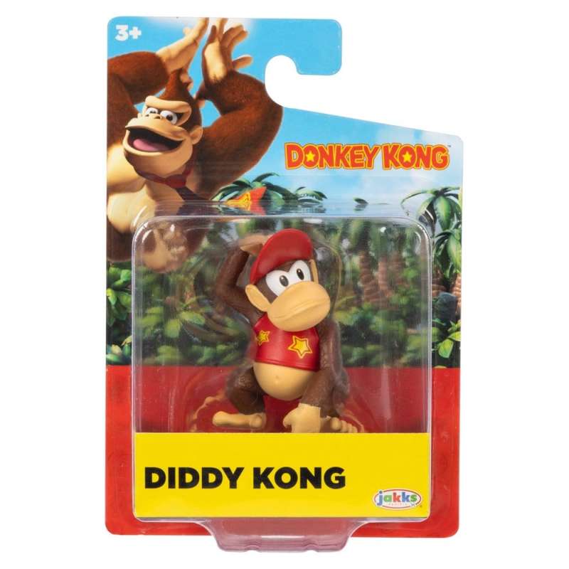 SPOTT-GR World of Nintendo - Μίνι Φιγούρες Donkey Kong Μεγέθους 6cm Σετ (Σετ 16 Τεμάχια)