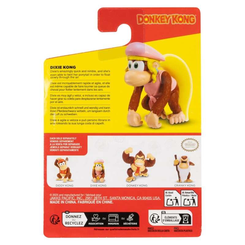 SPOTT-GR World of Nintendo - Μίνι Φιγούρες Donkey Kong Μεγέθους 6cm Σετ (Σετ 16 Τεμάχια)