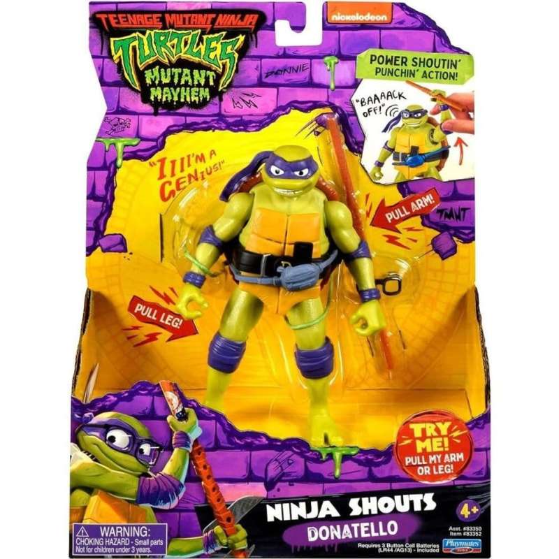 SPOTT-GR Teenage Mutant Ninja Turtles: Mutant Mayhem Ninja Shouts - Φιγούρα Δράσης Donatello