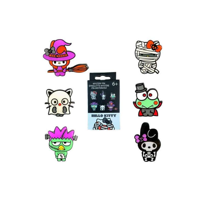 SPOTT-GR Hello Kitty by Loungefly - Συλλεκτικές Καρφίτσες σε Blind Box Halloween Display (Σετ 12 Τεμάχια)